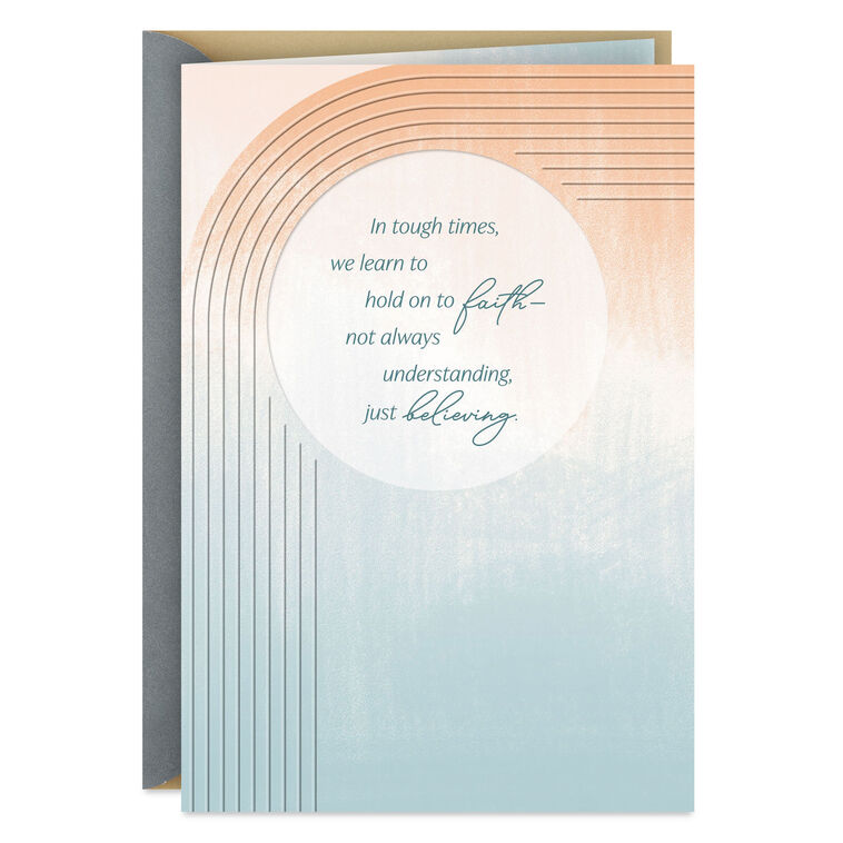 Hold on to Faith Encouragement Card
