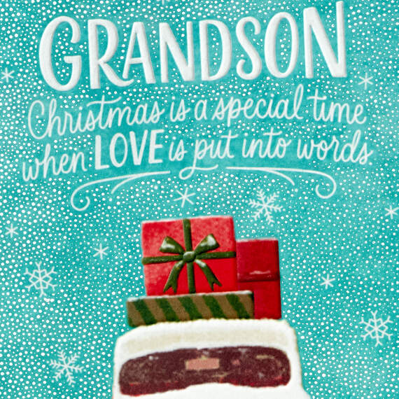 Grandson, Many Special Memories You've Given Me Christmas Card, , large image number 5