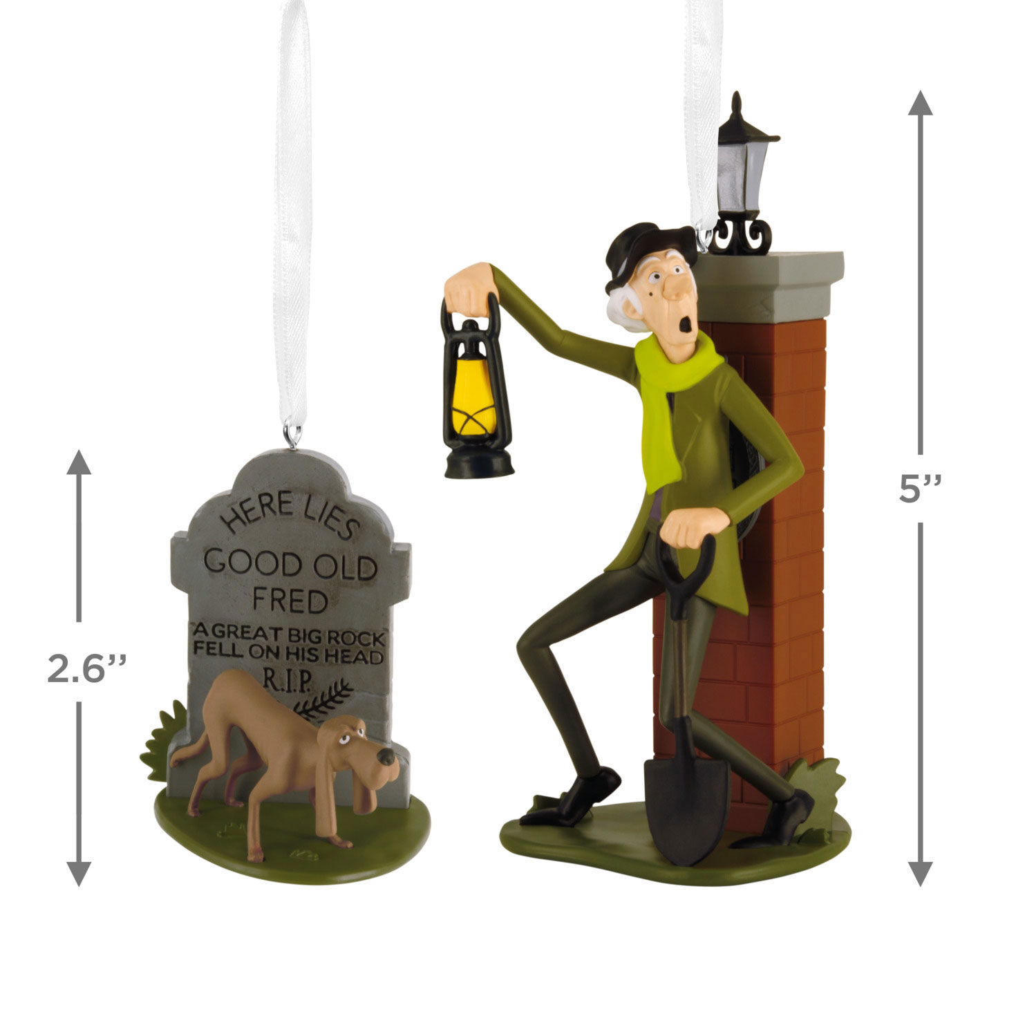 Haunted Mansion Caretaker, Dog Christmas Ornaments measurement image number 6