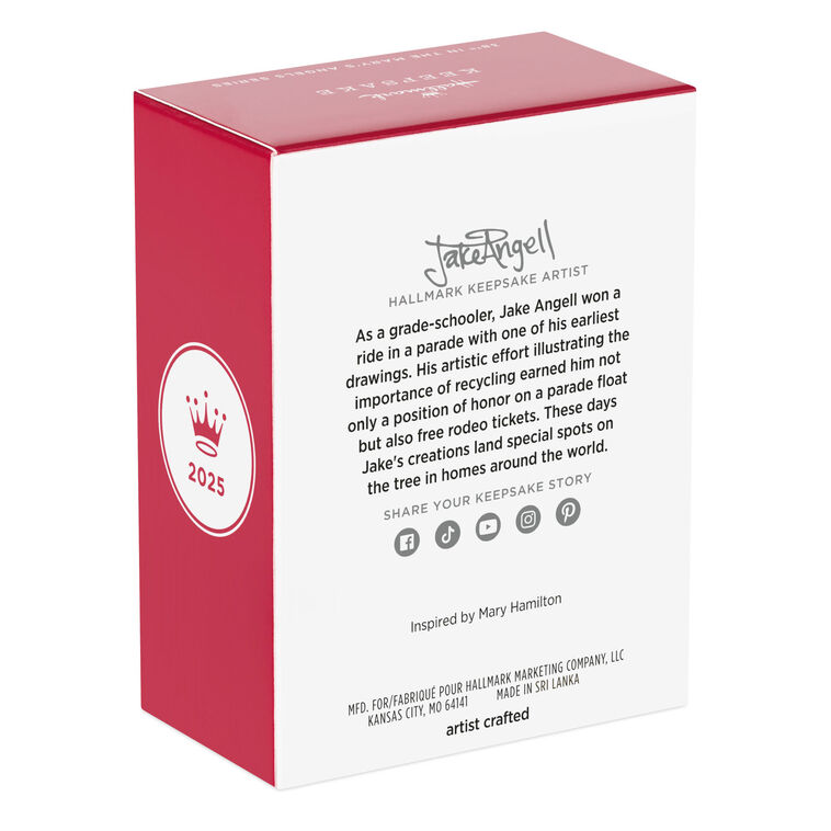 Angel Girl in Cloud Keepsake Ornament package back image number 8