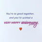Modern Rainbow Lettering on Navy Anniversary Card Sentiment image number 3