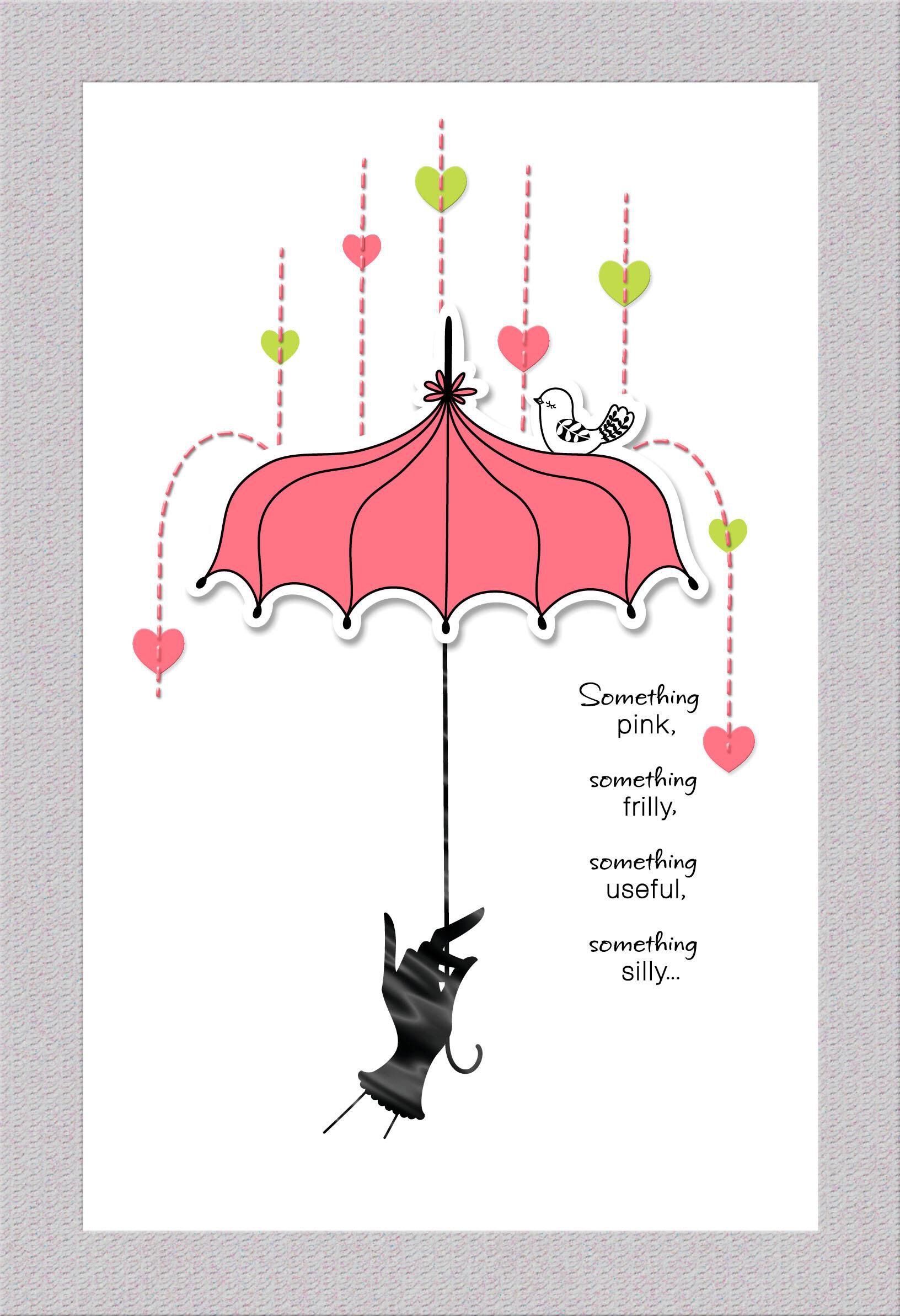 Something Frilly, Something Silly Bridal Shower Card