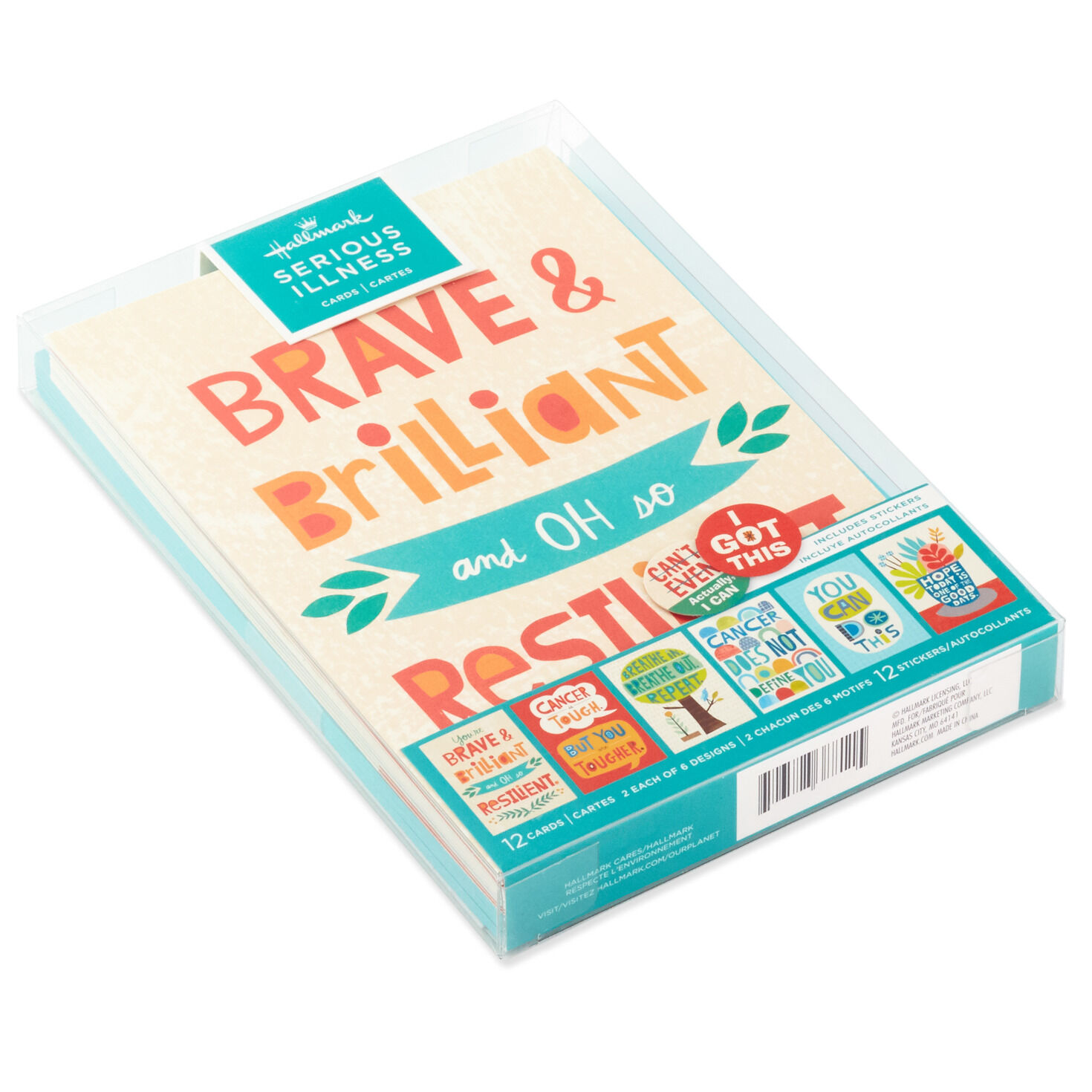 Get Well and Encouragement Assorted Cards, Box of 12