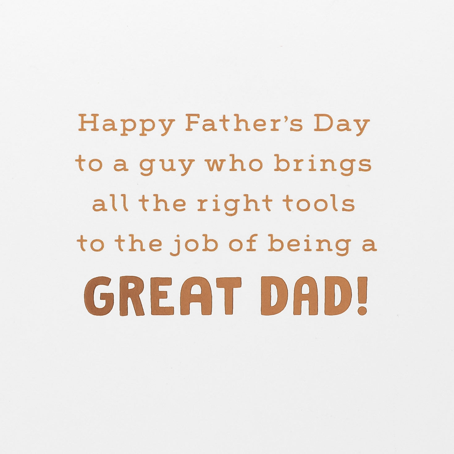 Toolbox Tribute Father's Day Card sentiment image number 2