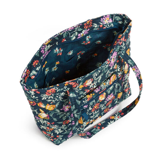 Vera Bradley Small Vera Tote in Fresh-Cut Floral Green, 