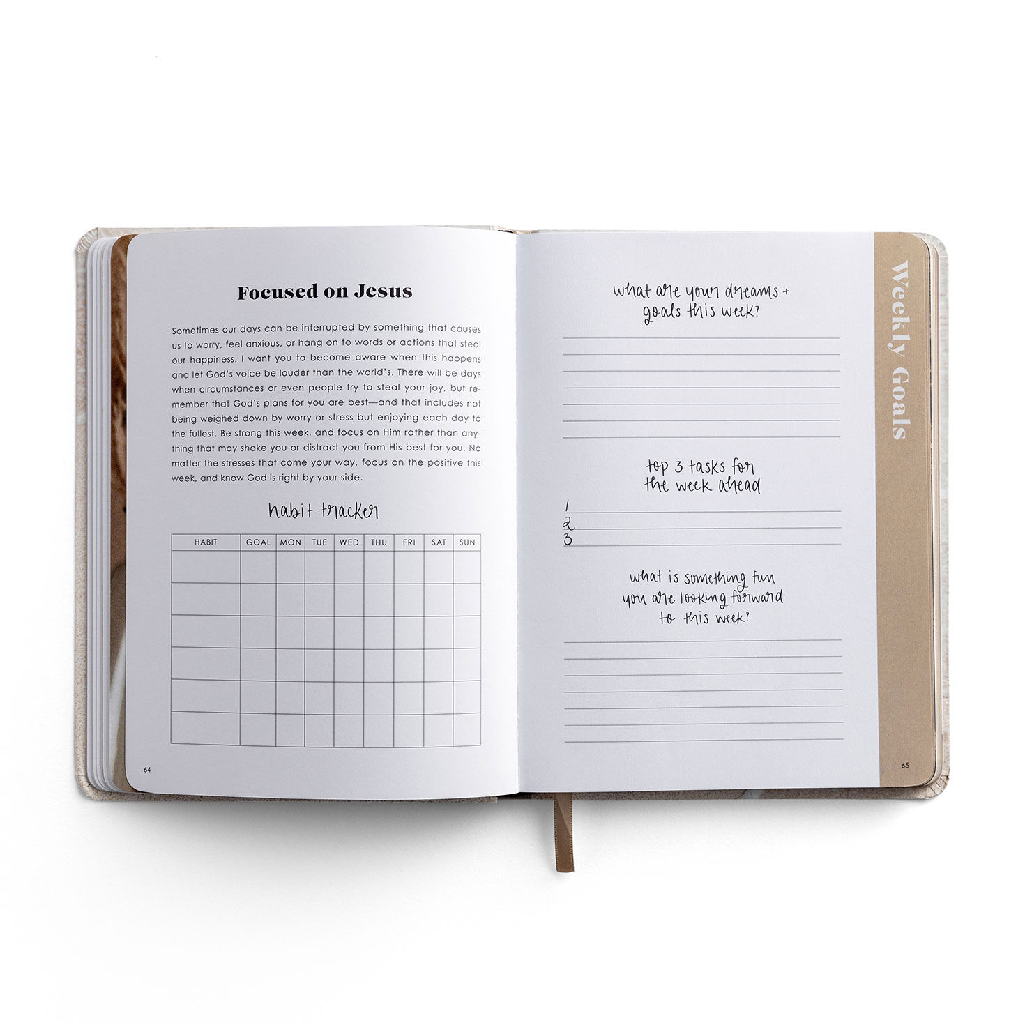 Inspirational Productivity Journal inside spread image number 6