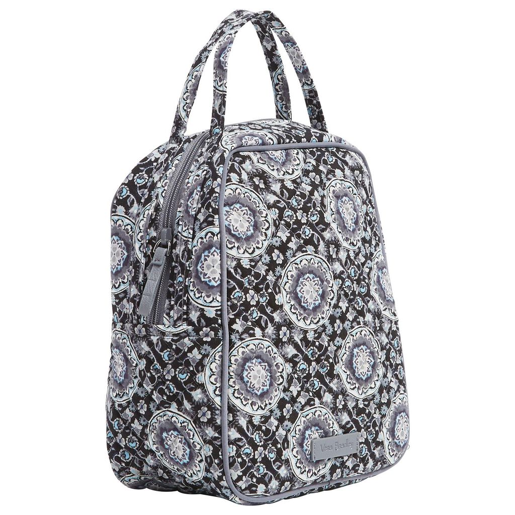 Vera Bradley Iconic Lunch Bunch Bag In Charcoal Medallion Handbags Vera Bradley Iconic Lunch Bunch Bag In Charcoal Medallion