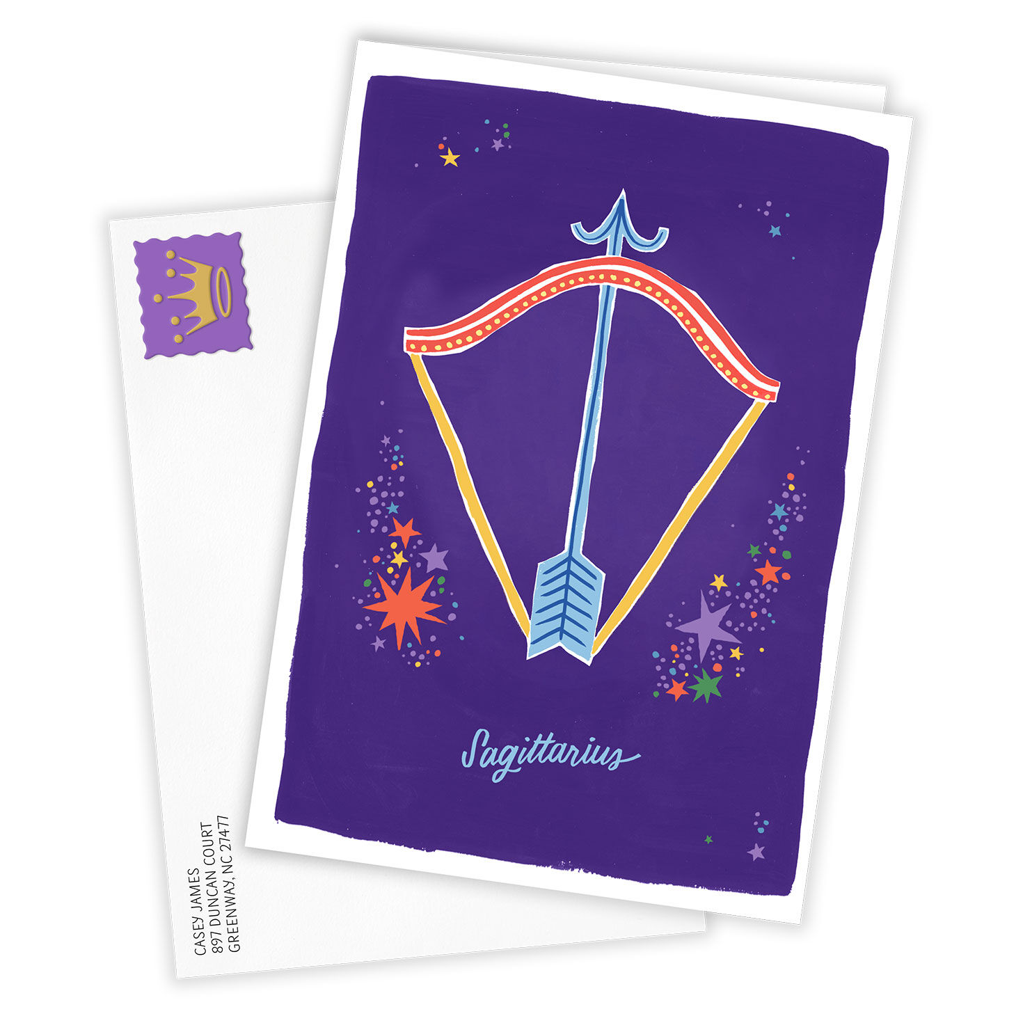 Bold and Bright Sagittarius Zodiac Custom Card for only USD 4.99 | Hallmark