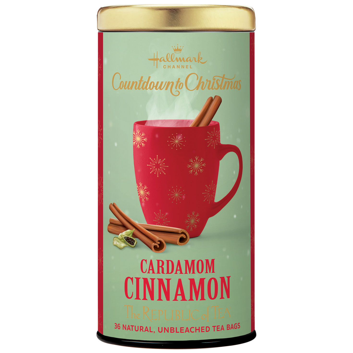 The Republic of Tea Hallmark Channel Cardamom Cinnamon Tea Bags, 36 Pieces