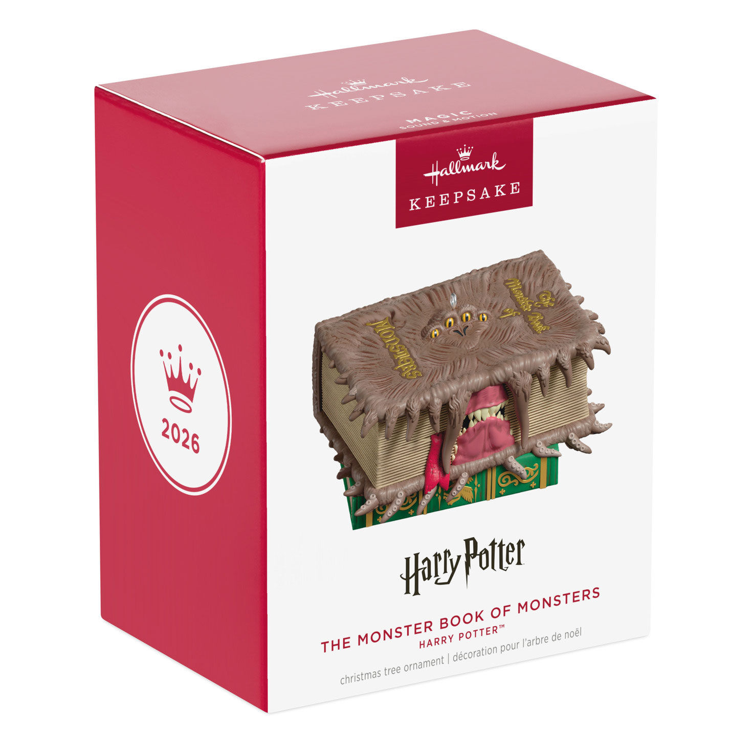 Harry Potter Monster Book Keepsake Ornament Package Front image number 7
