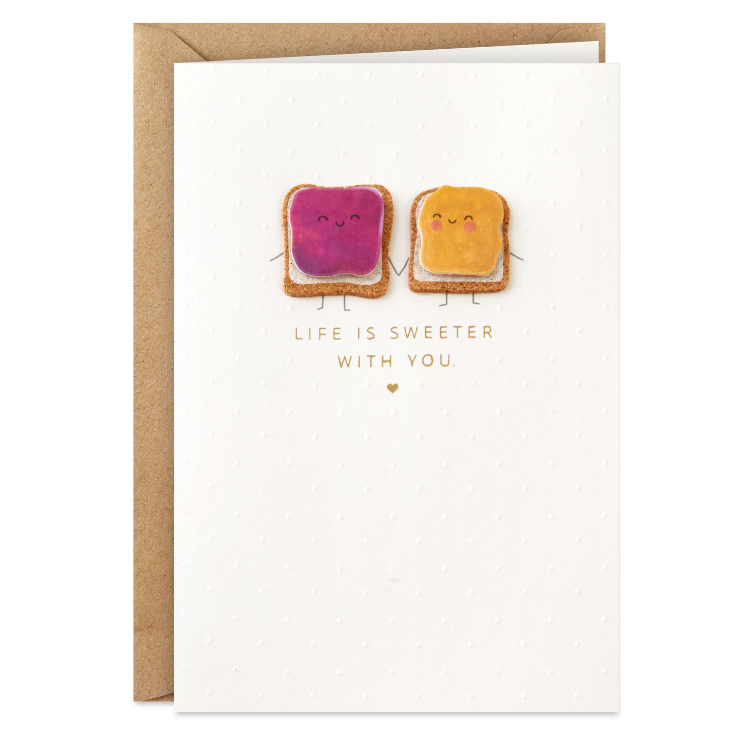 Life Is Sweeter With You Romantic Anniversary Card