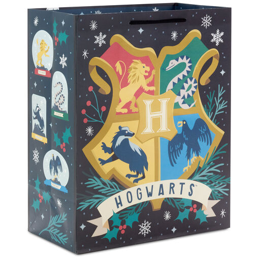 13" Harry Potter™ Hogwarts™ Crest Large Christmas Gift Bag, 
