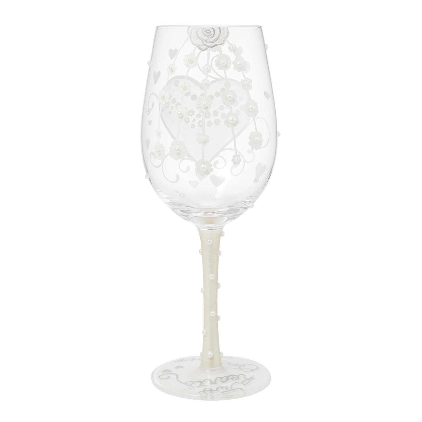 Lolita Two Hearts One Love Handpainted Wine Glass, 15 oz. for only USD 34.99 | Hallmark