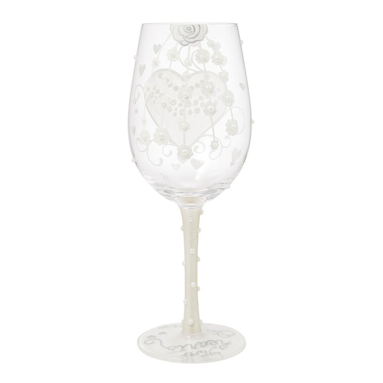 Keepsake for Bride or Wedding Day Lolita Wine Glass  image number 3