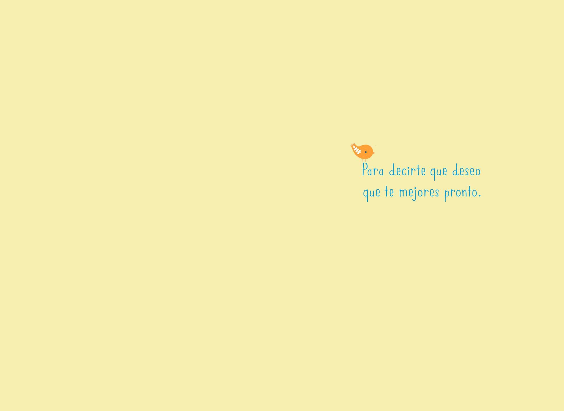 Birds on a Wire Spanish-Language Get Well Card