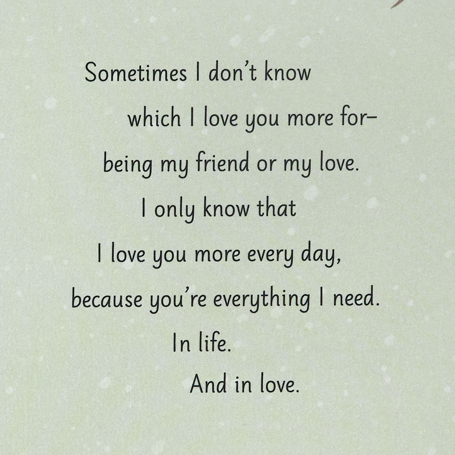 Cardinals in Snowy Forest Romantic Christmas Card Sentiment image number 2