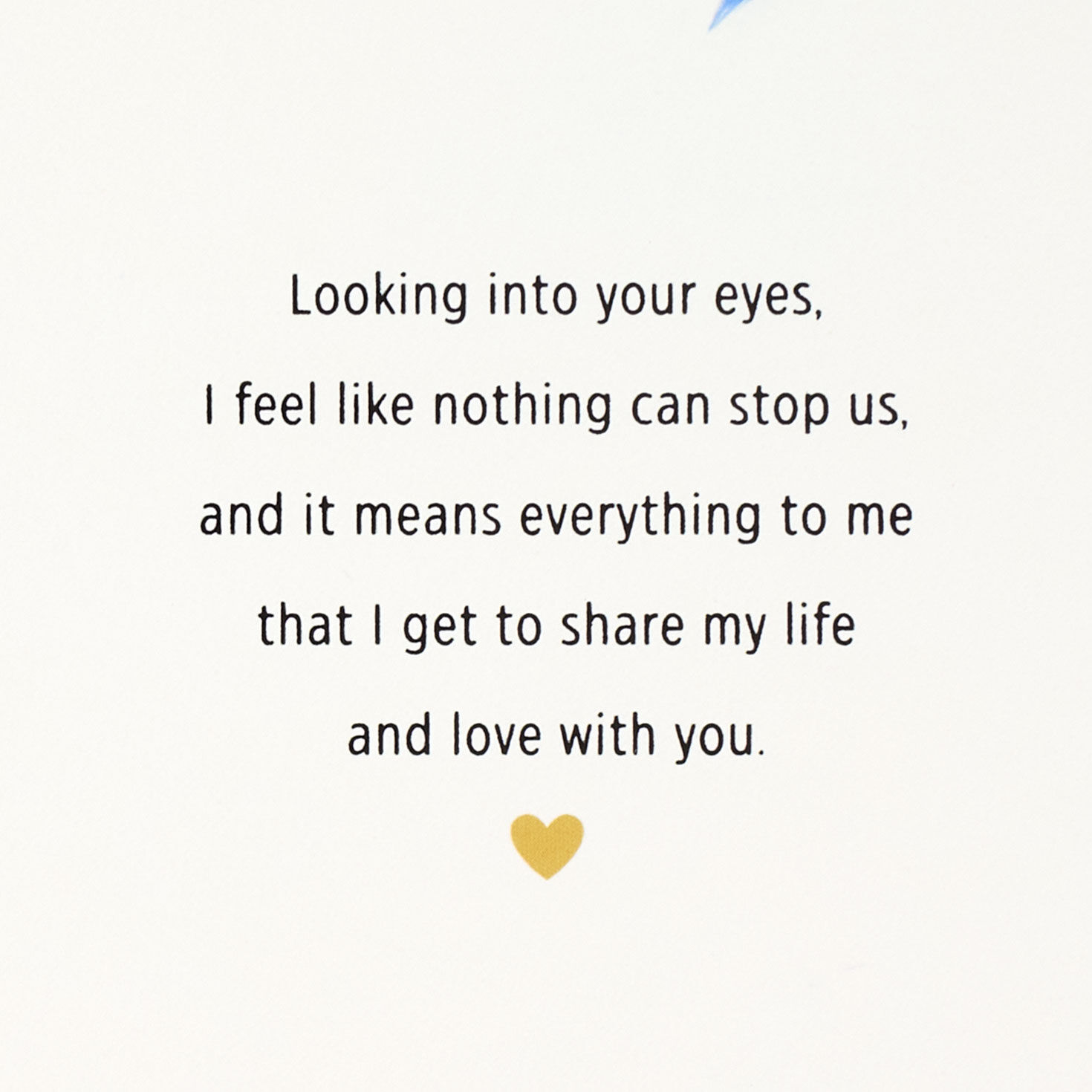 Blue Painted Leaves Husband Birthday Card sentiment image number 3