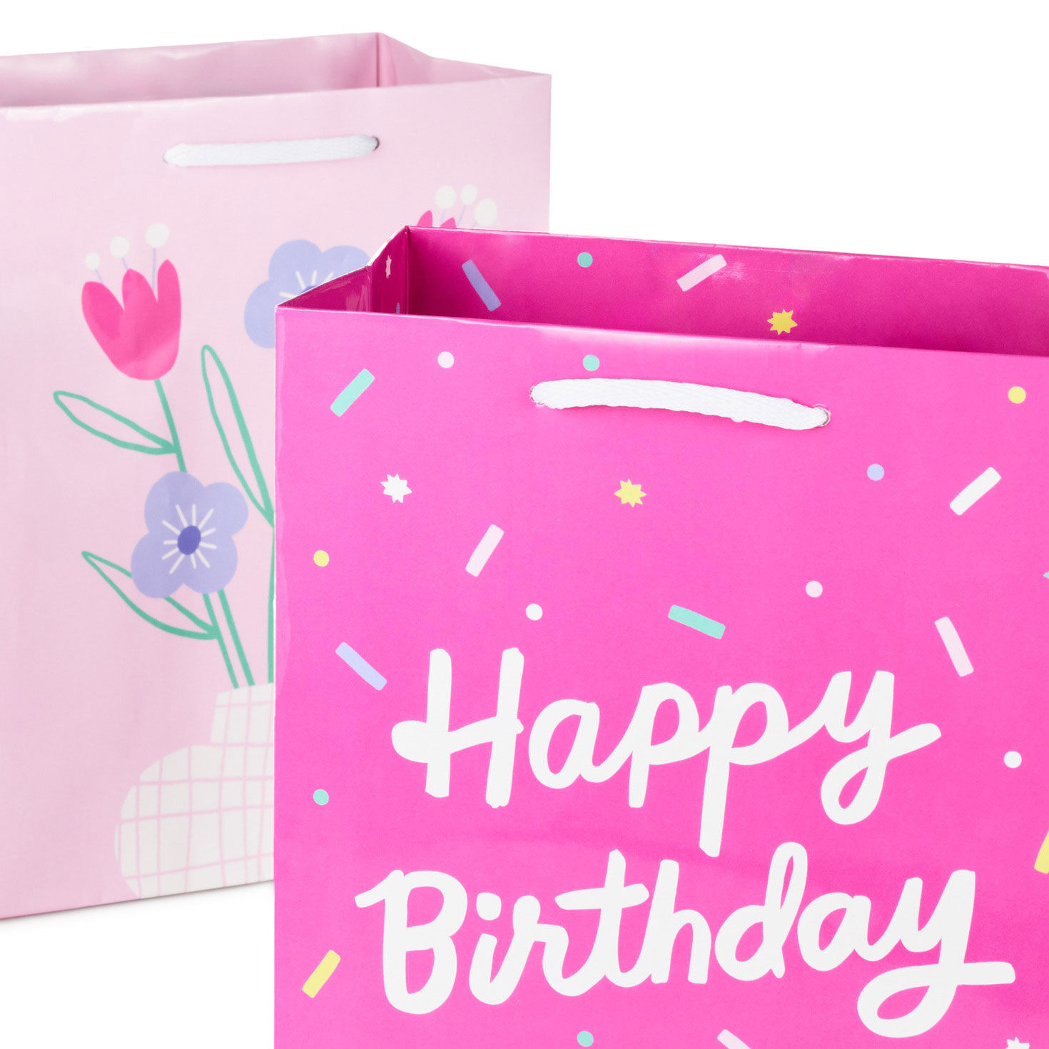 Variety Pack of Colorful Birthday and Baby Gift Bags upclose view image number 3