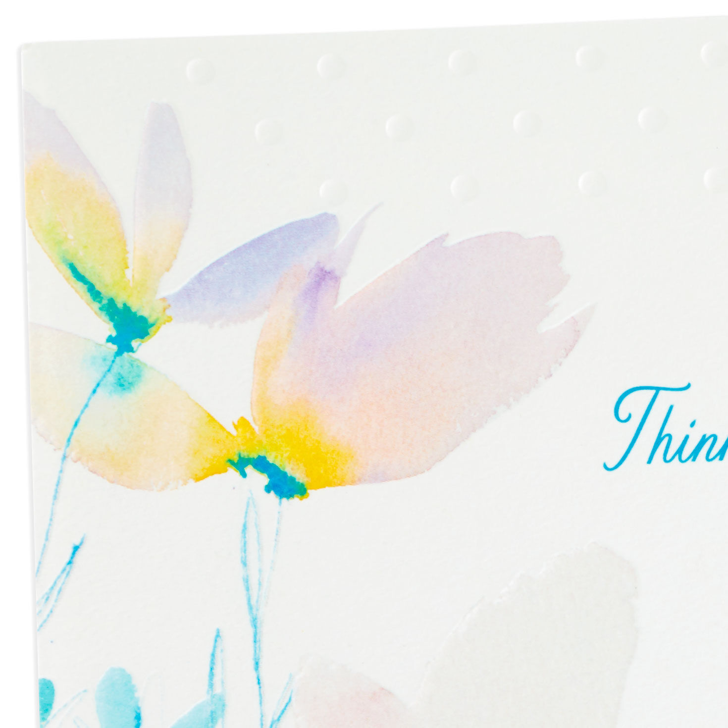Watercolor Flowers Religious Sympathy Card  image number 5