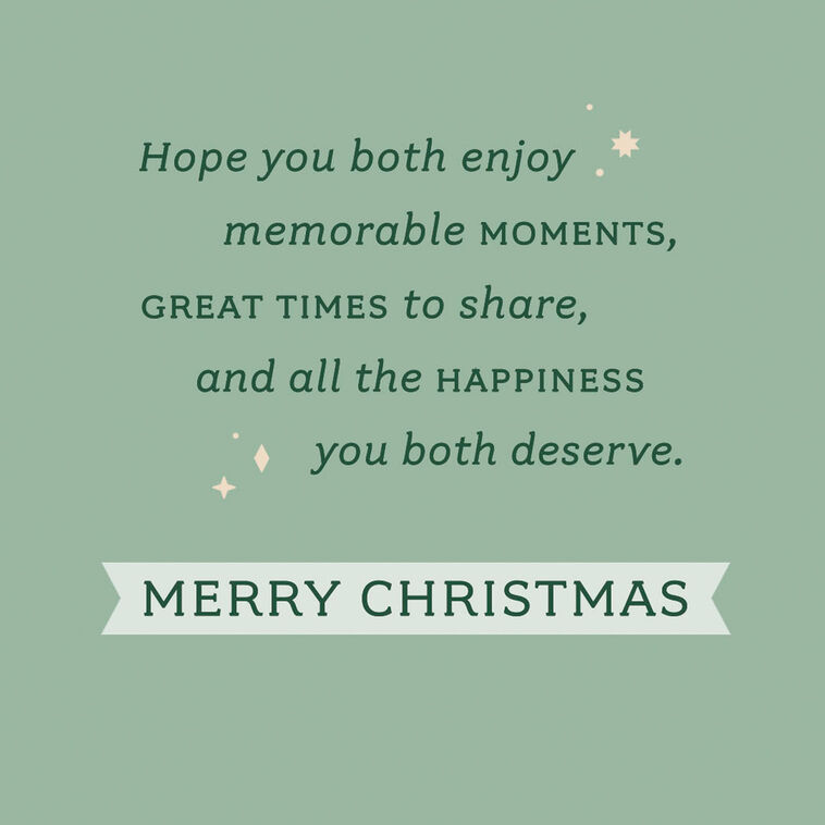 Cut-Out Snowflakes Grandson and Wife Christmas Card Sentiment image number 2