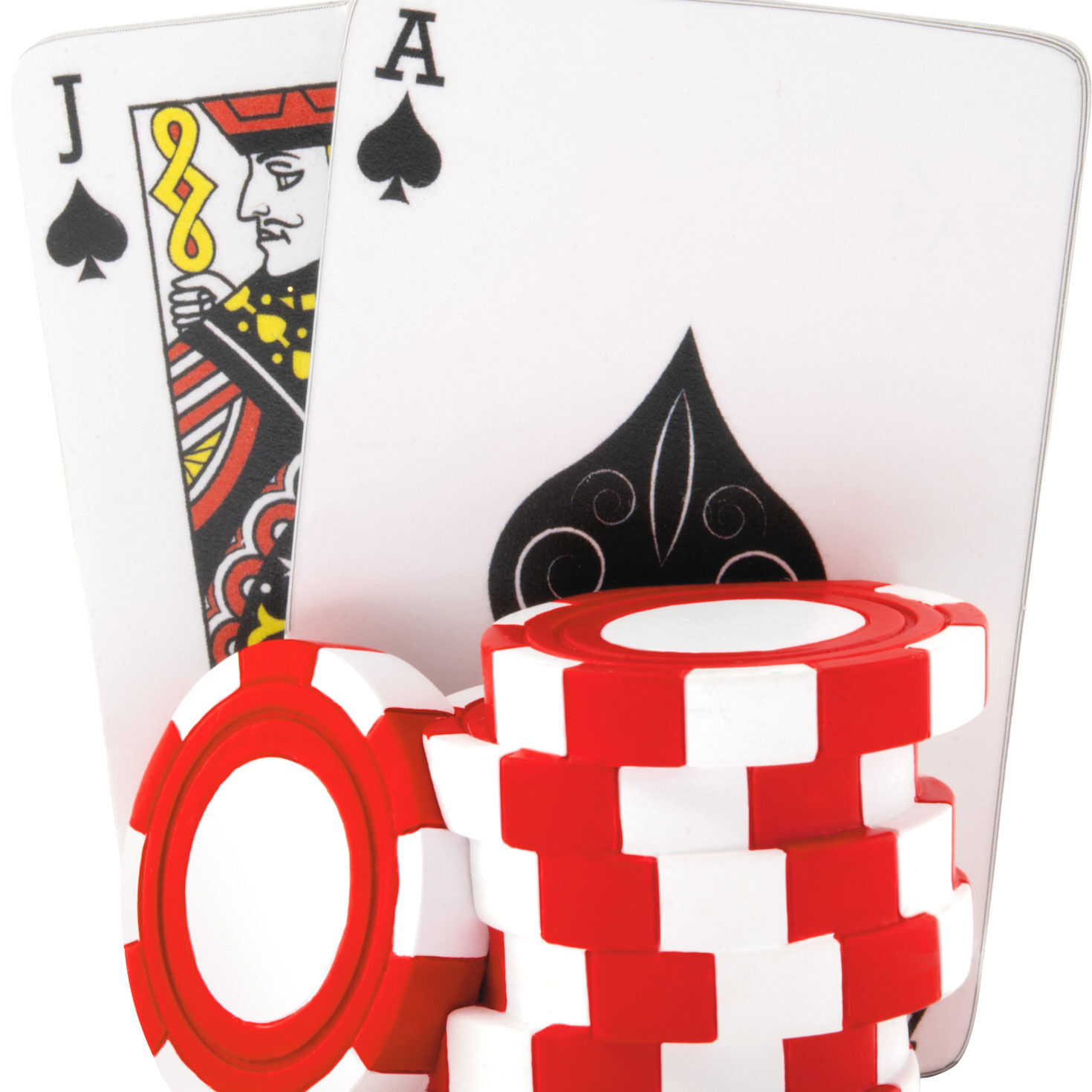 Poker Chips and Cards Christmas Ornament upclose view image number 5