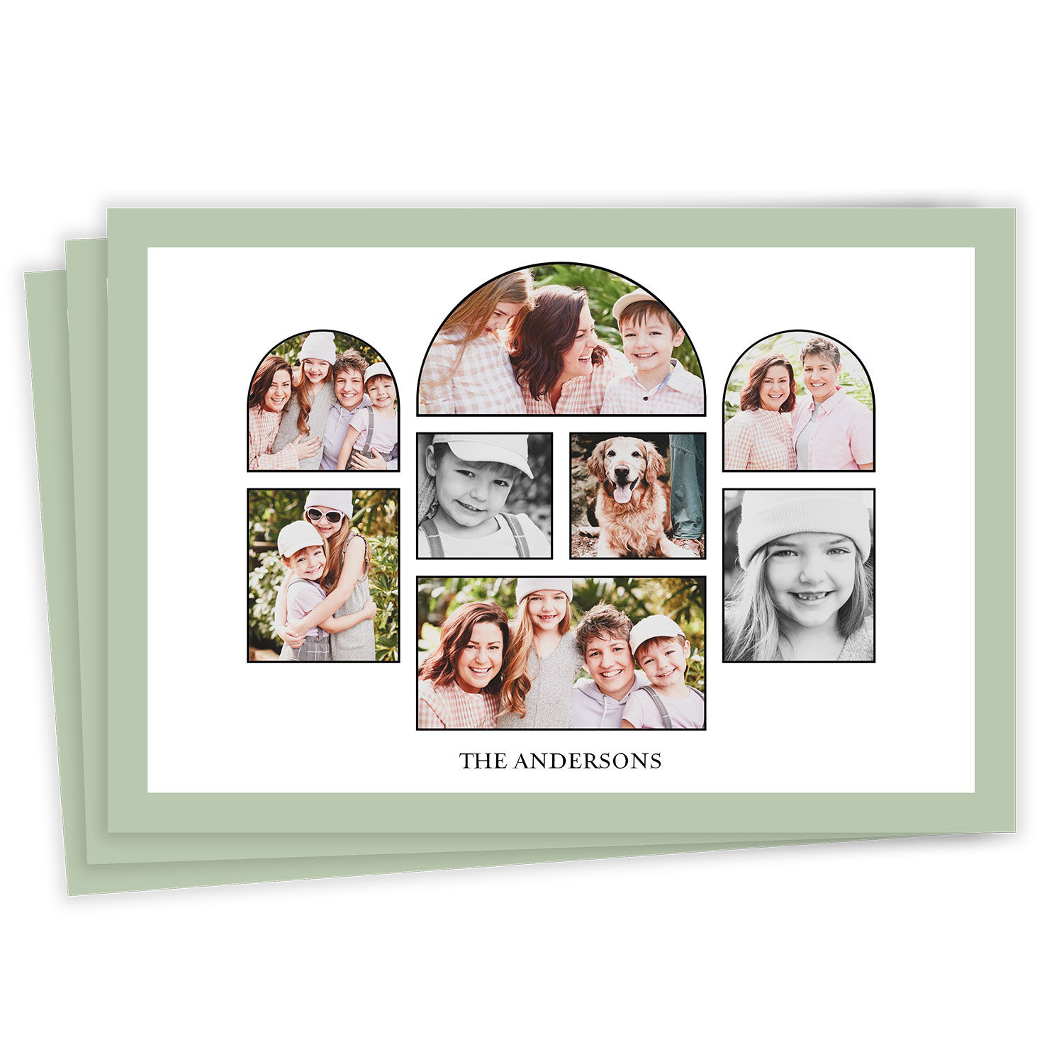 Arch Windows Flat Photo Card