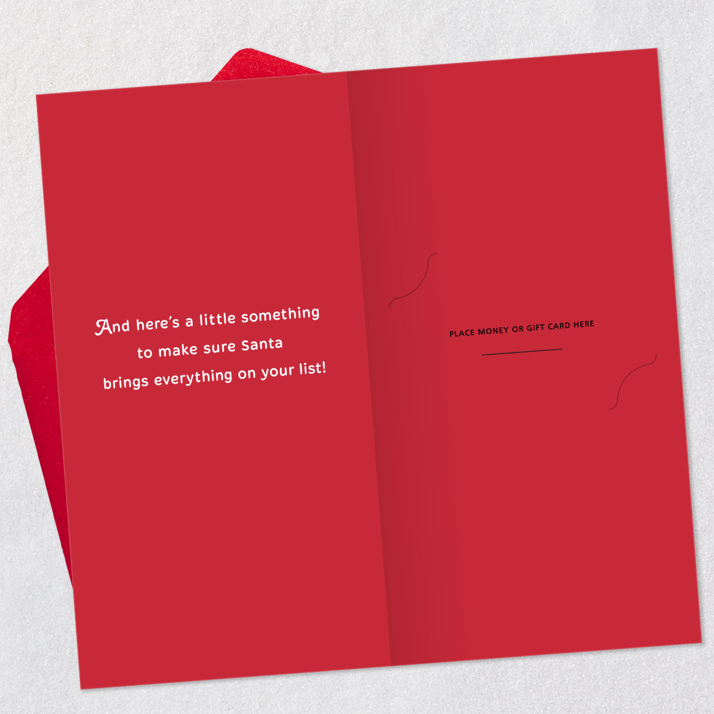 Here Comes Santa Claus Money Holder Christmas Card, , large image number 4