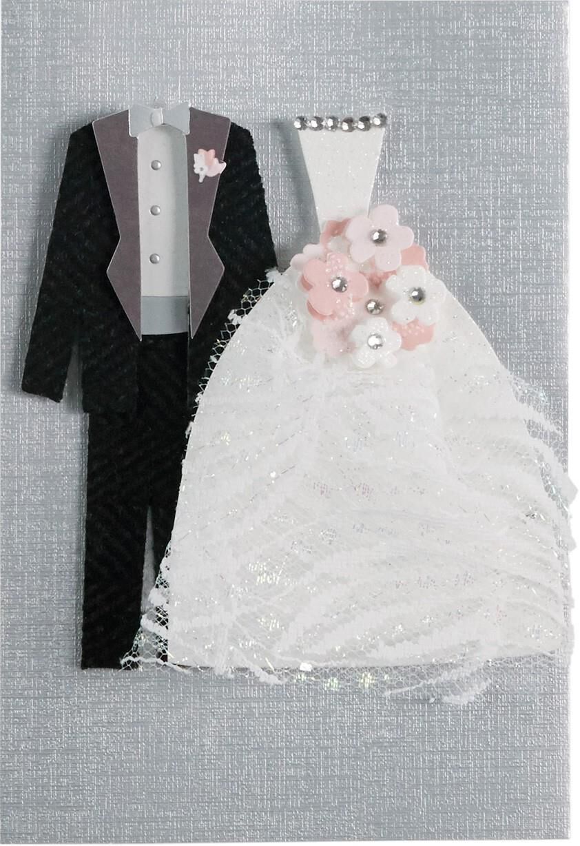 Tux and Dress Wedding Card