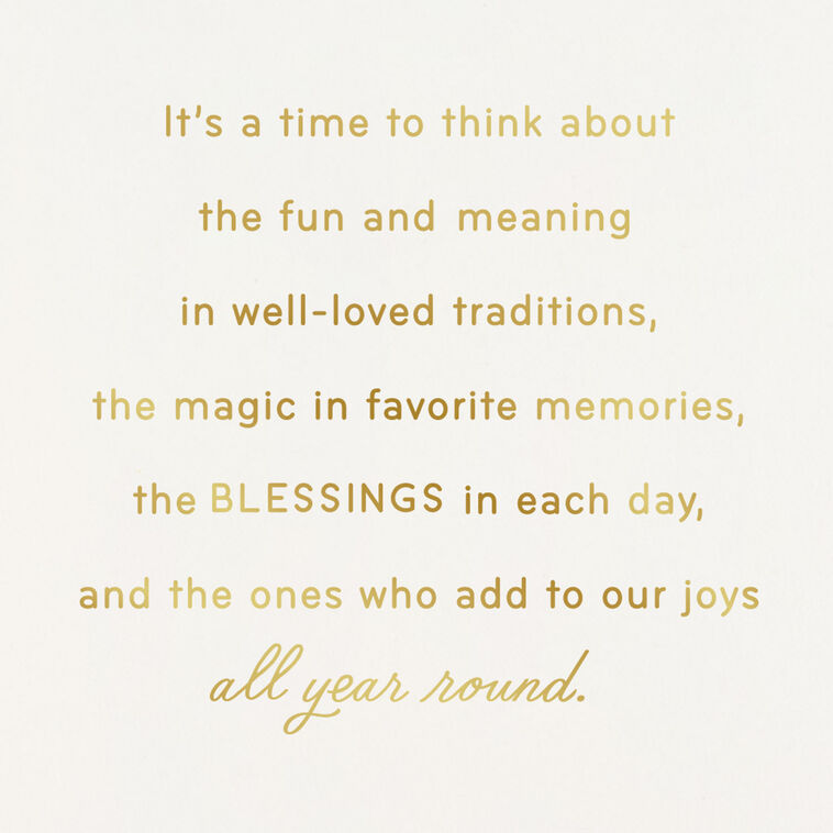 Ornate Red and Gold Ornament Christmas Card Sentiment image number 2