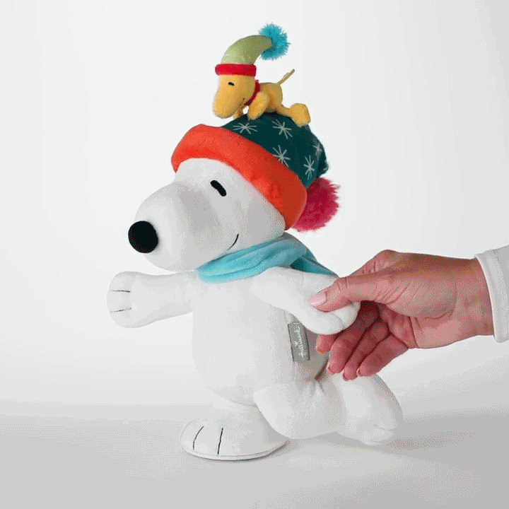 Peanuts® Snoopy Ice Skating Plush With Sound and Motion, 12" for only USD 44.99 | Hallmark