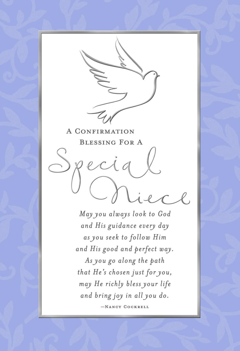 Special Thoughts for Niece Confirmation Card