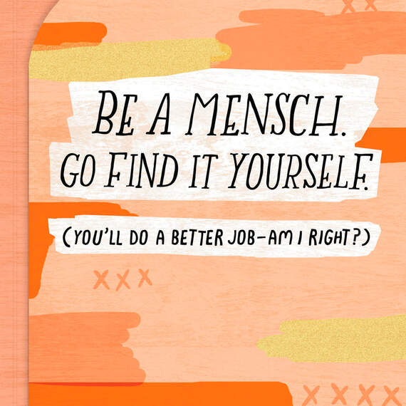 Be a Mensch Money Holder Funny Hanukkah Card, , large image number 2