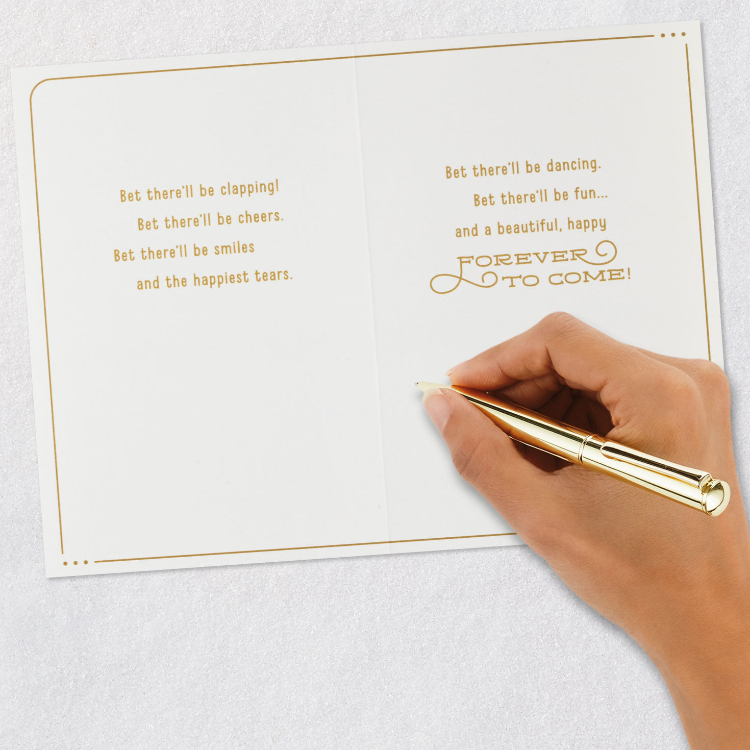 A Happy Forever to Come Wedding Shower Card, , large image number 7