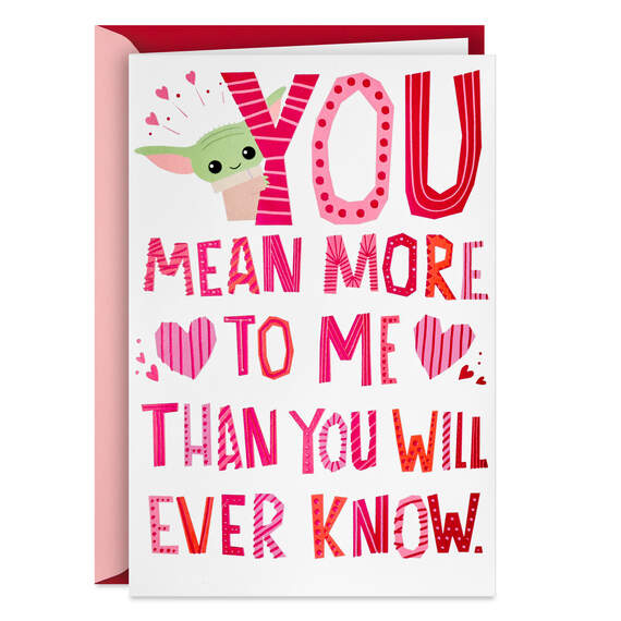 Star Wars: The Mandalorian™ Grogu™ Musical Pop-Up Valentine's Day Card With Light