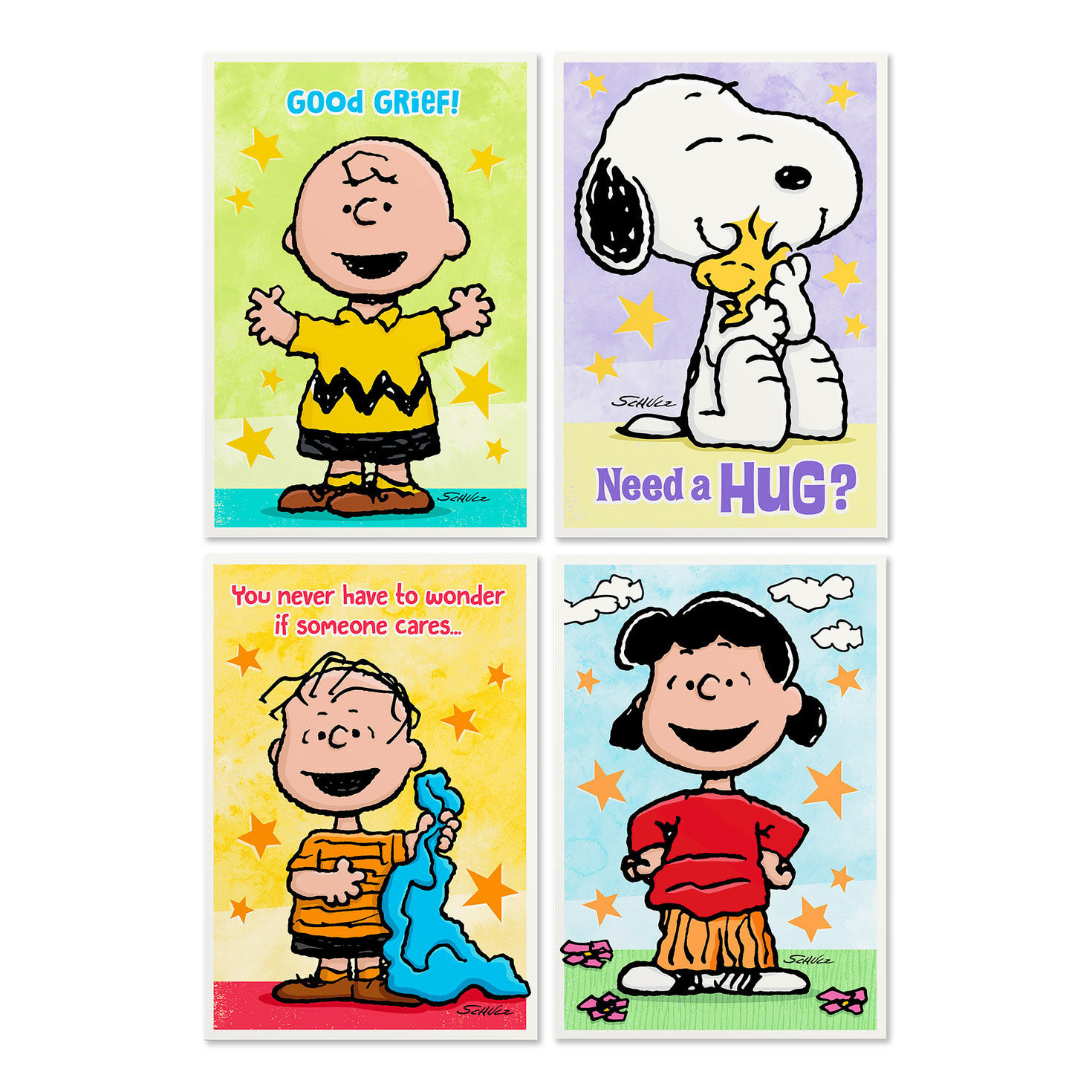 Peanuts® Assorted Religious Care and Concern Cards, Box of 12