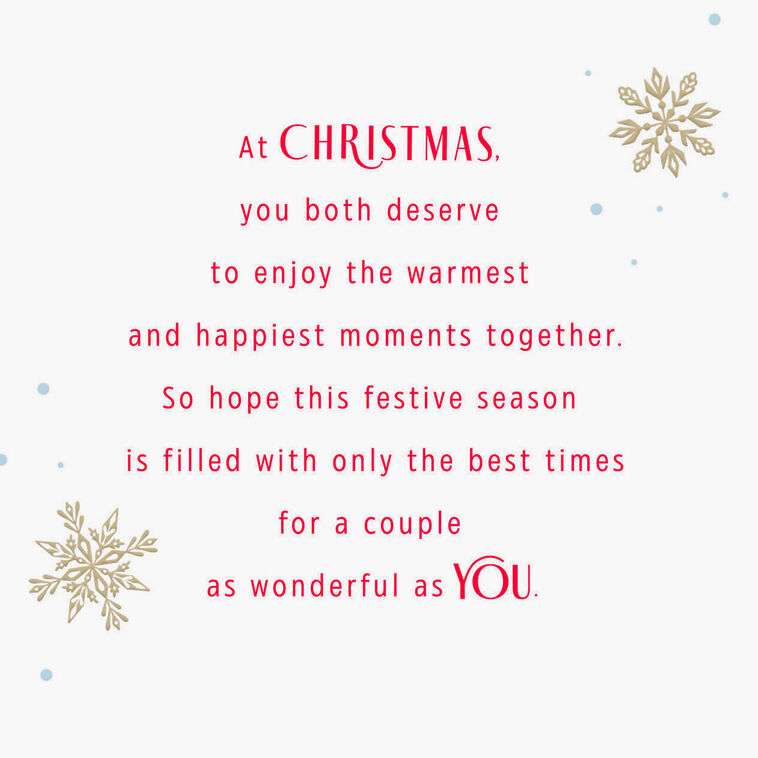 Ice Skates Christmas Card for Daughter and Son-in-Law Sentiment image number 2