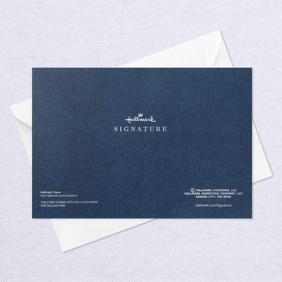 Embossed Lettering on Navy Congratulations Card, , large image number 7