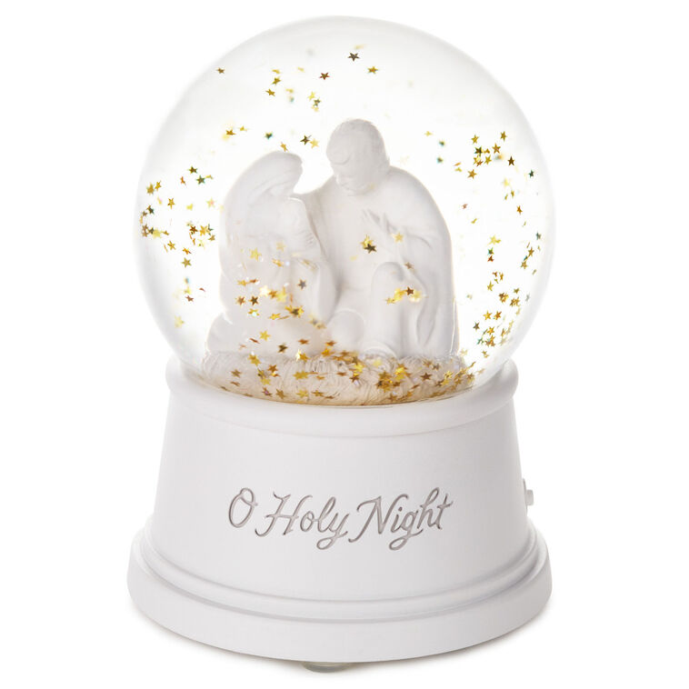Holy Family Snow Globe With Music