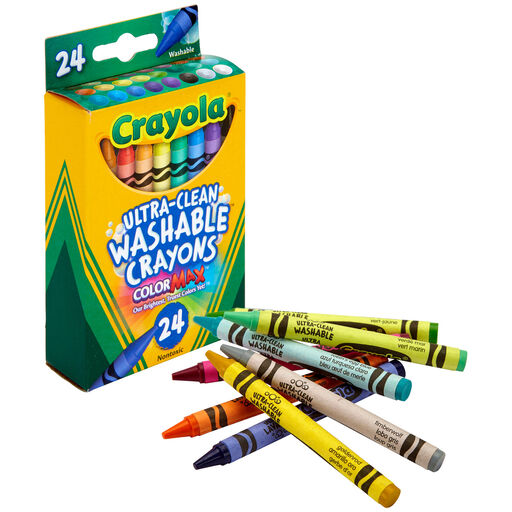 Crayola Washable Crayons, 24-Count, 