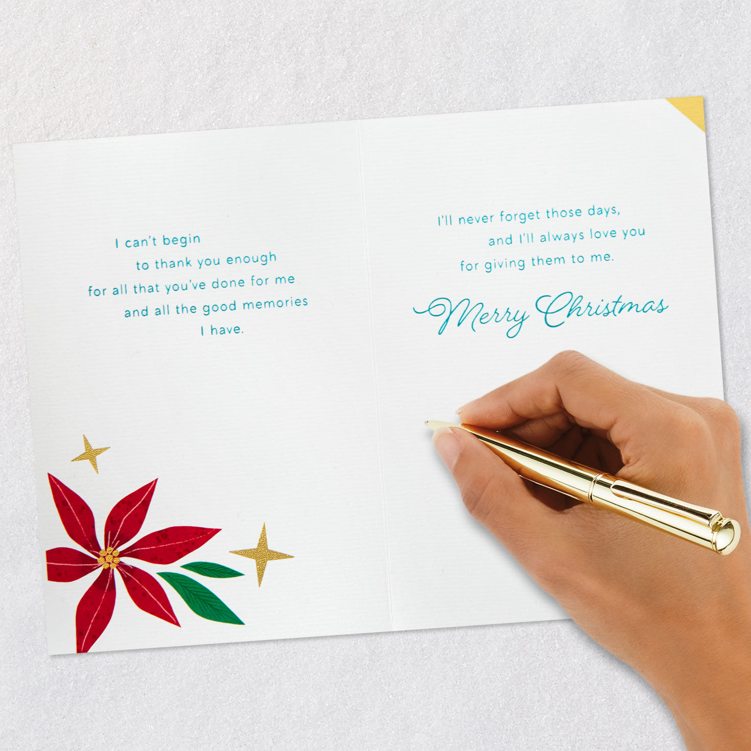 Modern Floral Ornaments Card for Mom signing card image number 8