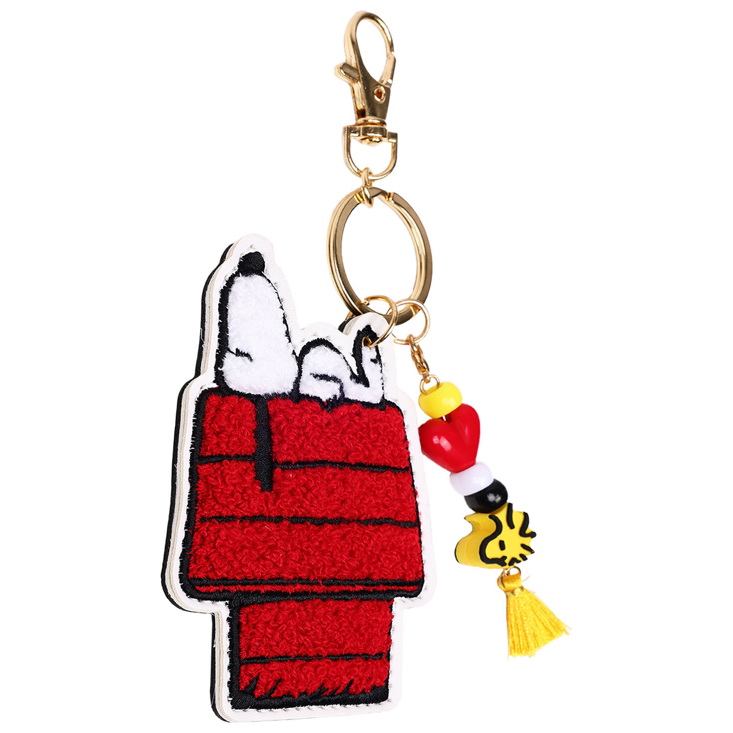 Snoopy on Doghouse Chenille and Beaded Key Chain  image number 3