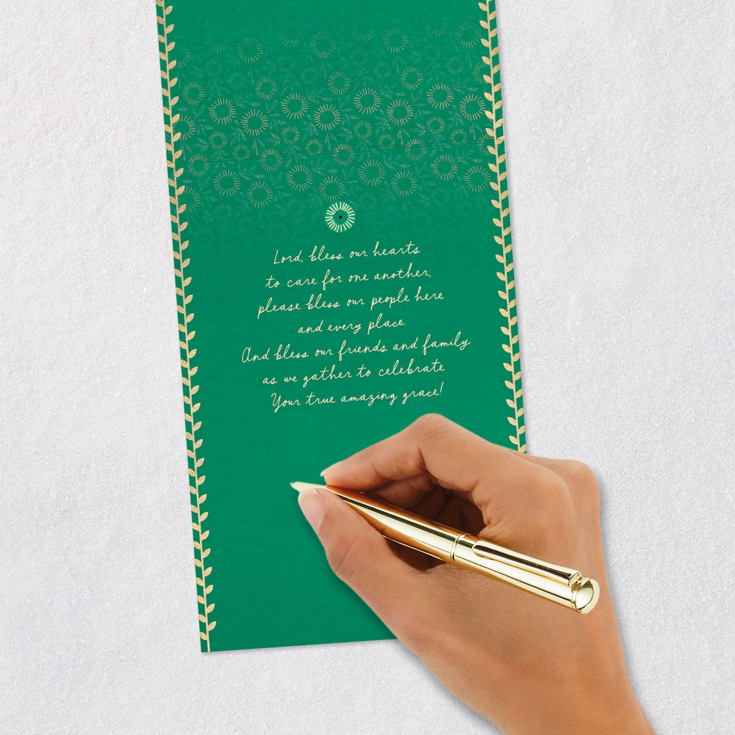 Angel Prayer Religious Christmas Card Signing card image number 8