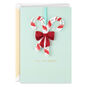 Quilled Candy Cane Christmas Card Card Front image number 1