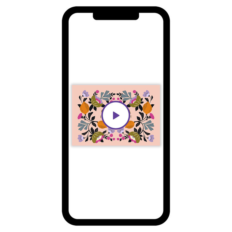 Florals on Pink eCard