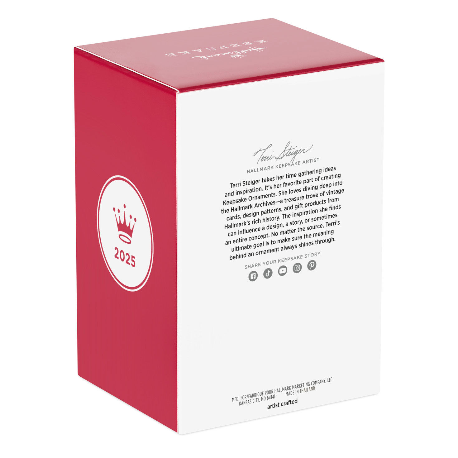 Black Angel in Gold, Purple Keepsake Ornament package back image number 8