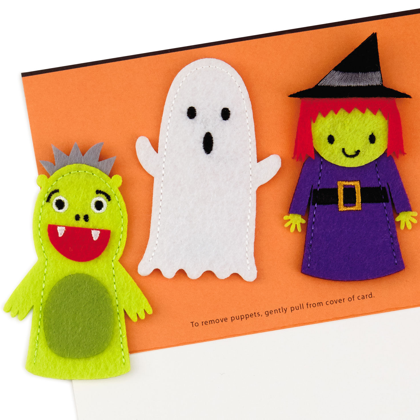 Happy Halloween Card With Felt Finger Puppets, , large image number 5
