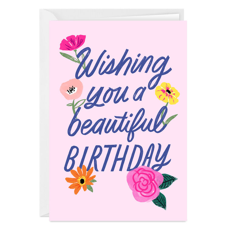 Beautiful Day Wonderful Year Custom Birthday Card