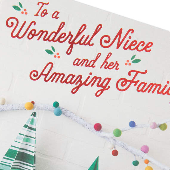 So Happy We're Family Christmas Card for Niece and Family, , large image number 4