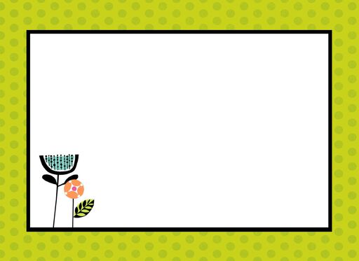 thank you card blank