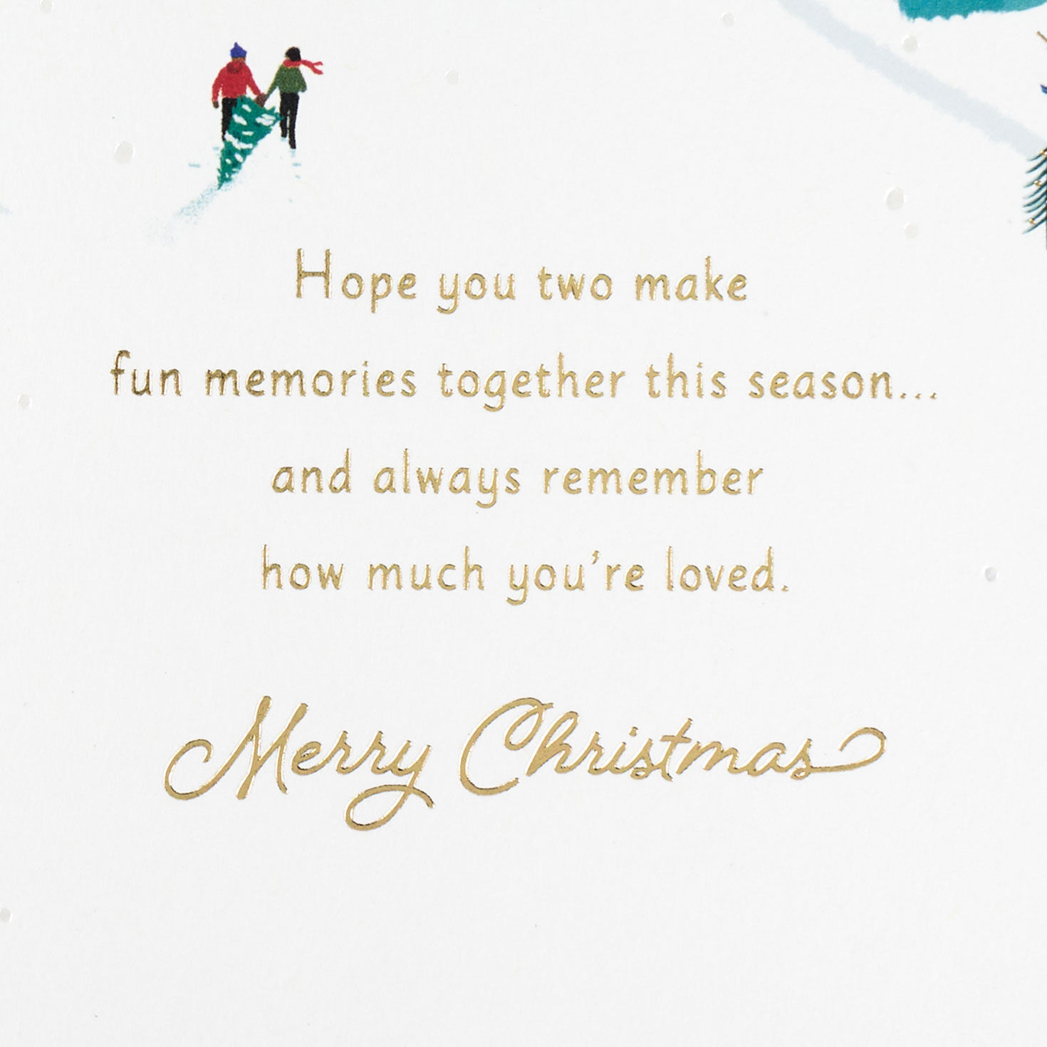 Winter Village Christmas Card for Son and His Wife Sentiment image number 3